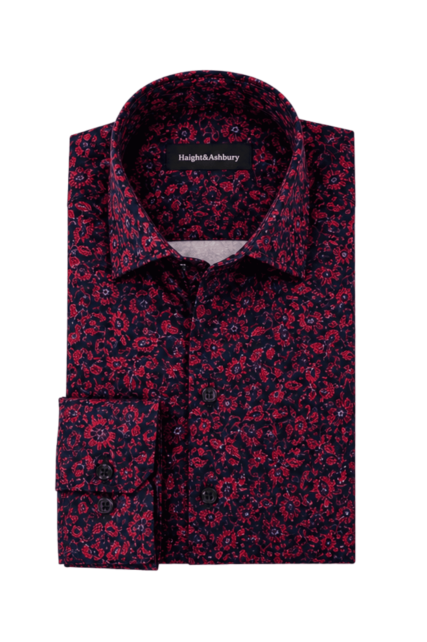 [48022-89] DT PRINTED DRESS SHIRT