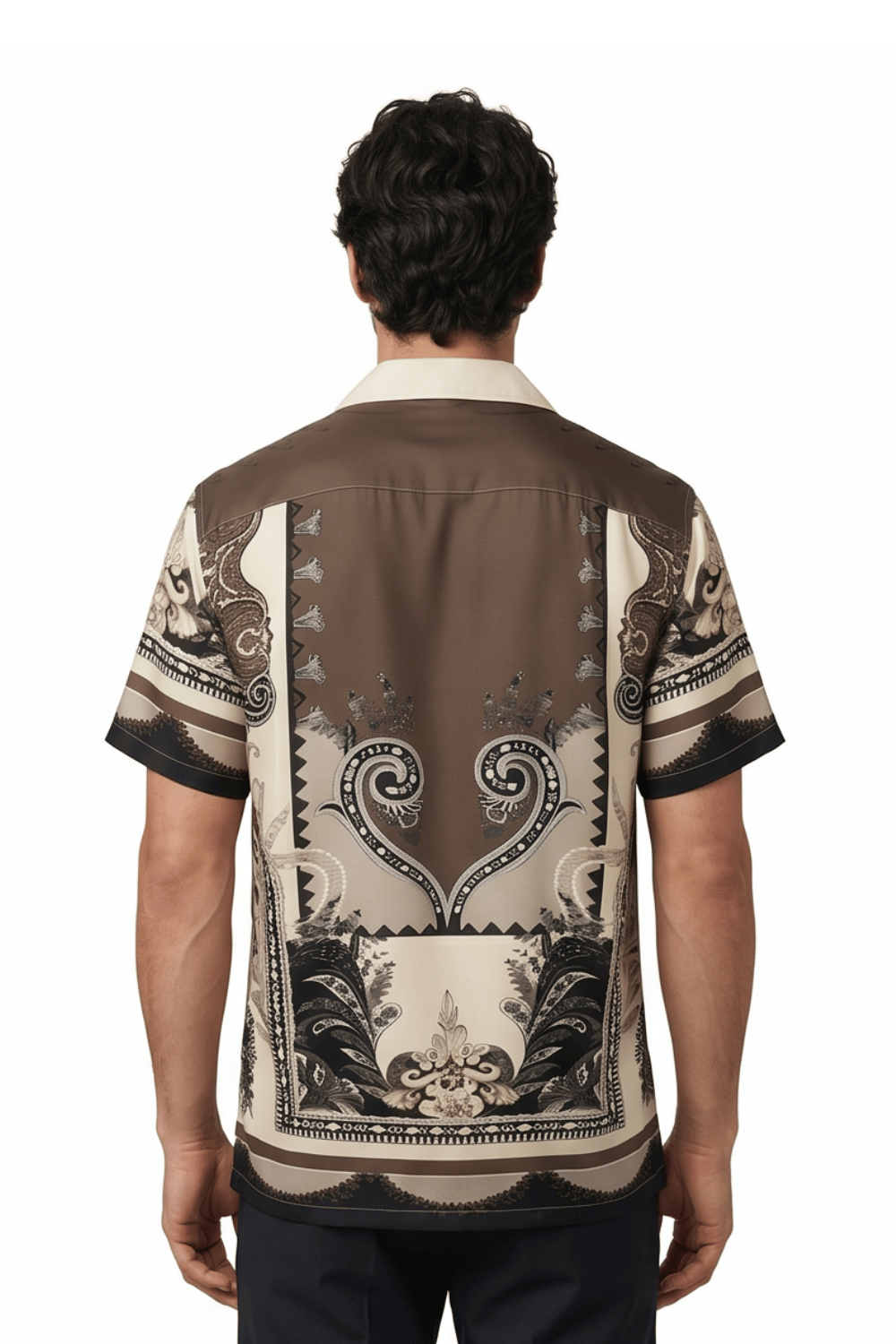 [48021-08] Resort Collar Short Sleeve Shirt