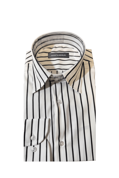 [48026-8] LS REVERSED BENGAL STRIPE DRESS SHIRT