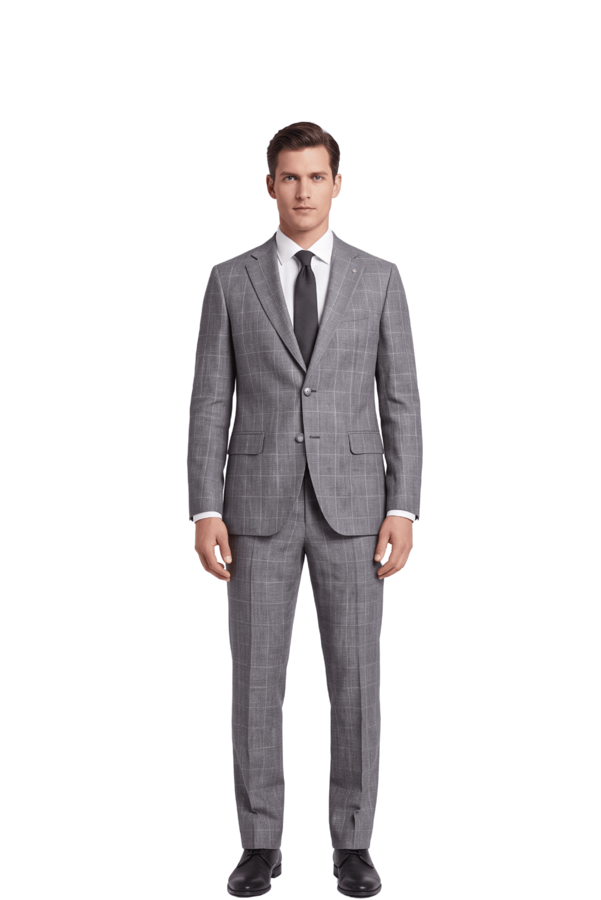 [CFB1241-19A] ACTIVE WINDOWPANE CLASSIC FIT BLAZER
