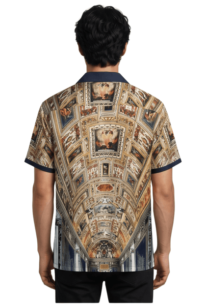 [48021-09] Resort Collar Short Sleeve Shirt