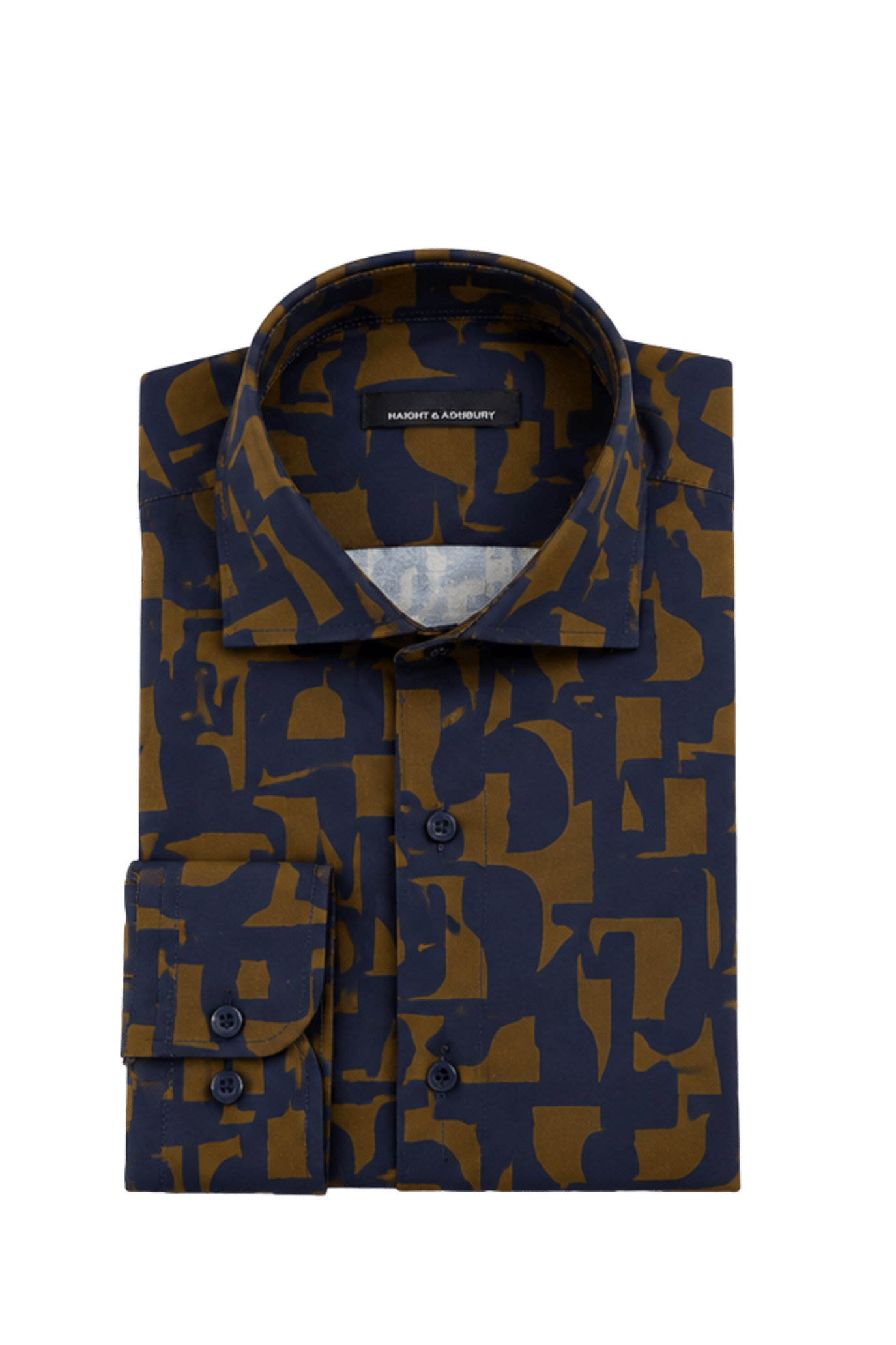 [48022-92] DT PRINTED DRESS SHIRT