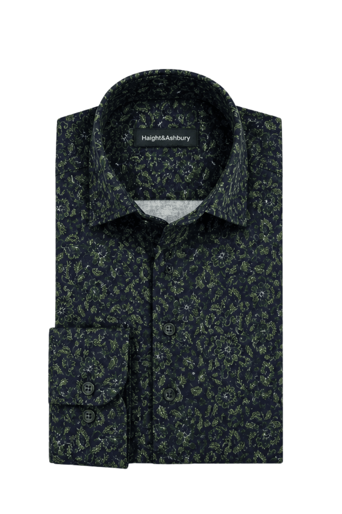 [48022-93] DT PRINTED DRESS SHIRT