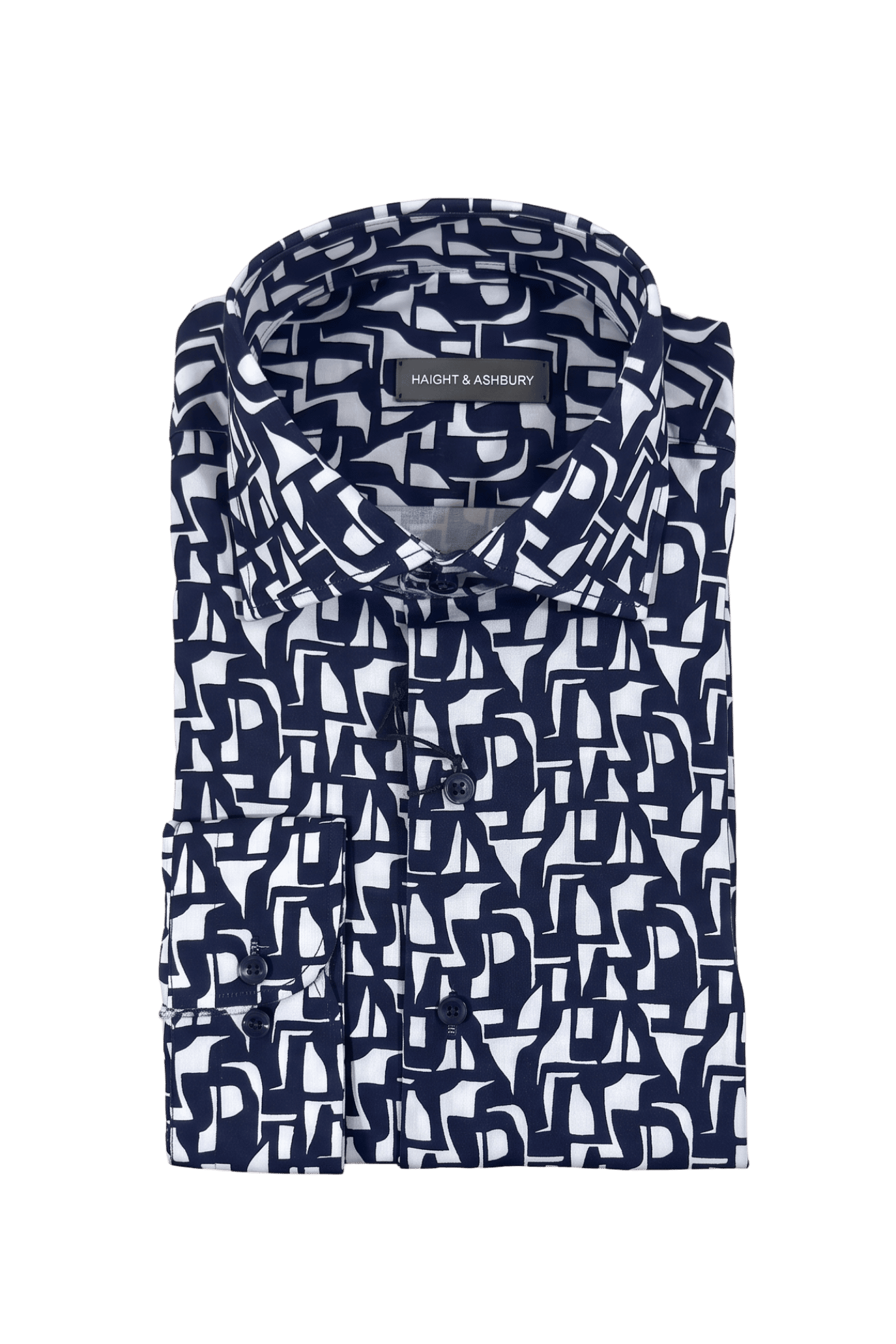 [48022-95] DT PRINTED DRESS SHIRT
