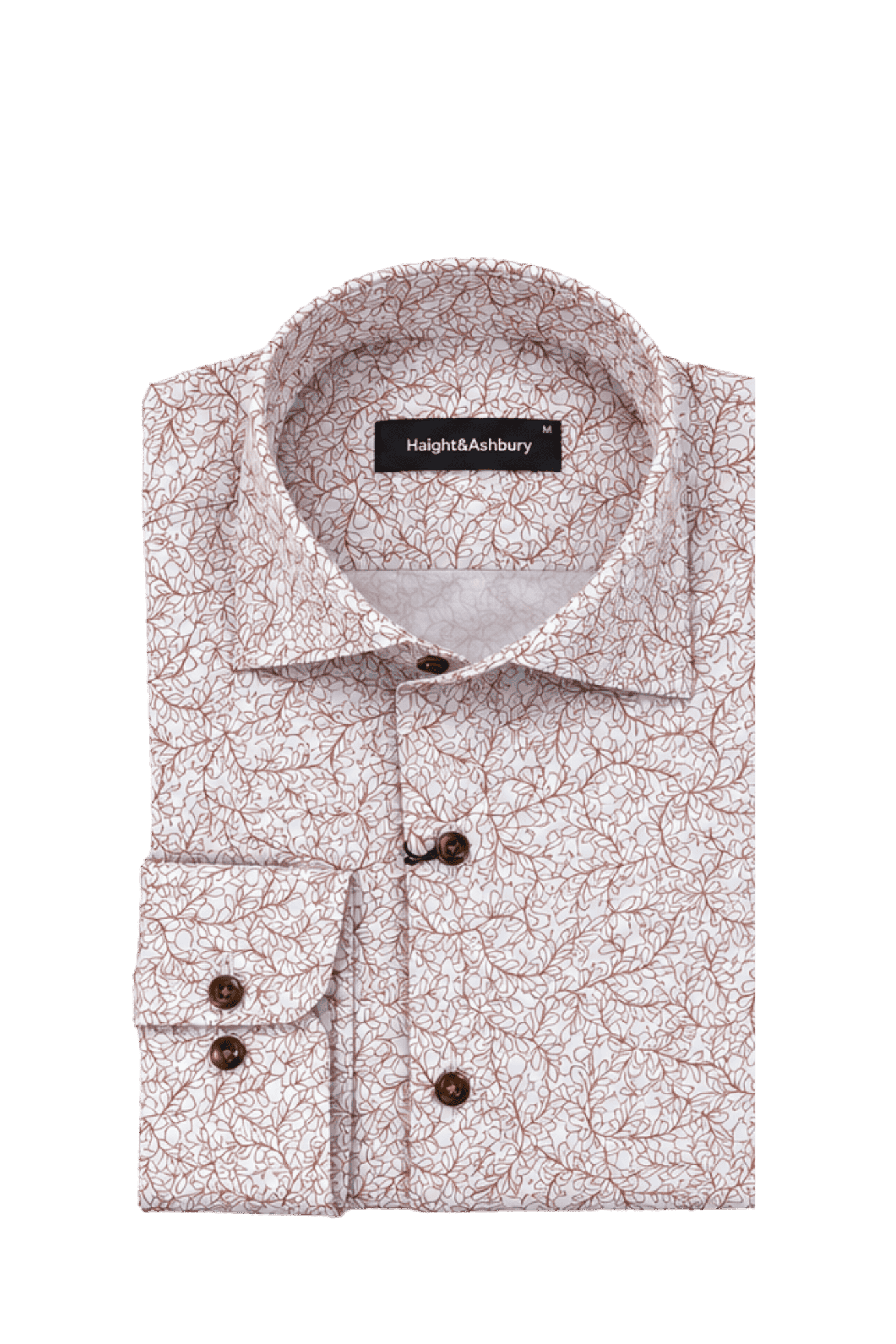 [48022-96] DT PRINTED DRESS SHIRT