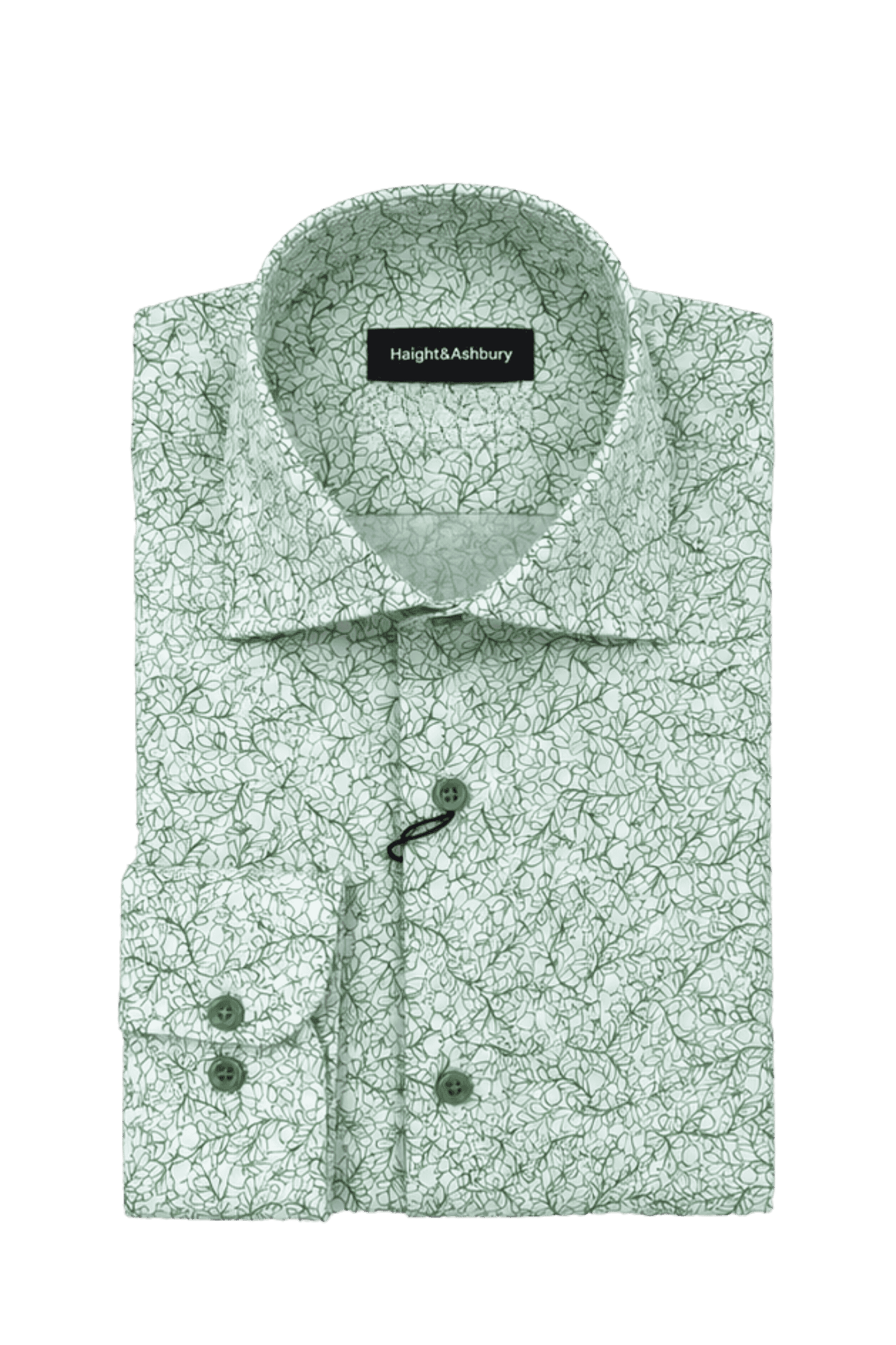 [48022-97] DT PRINTED DRESS SHIRT