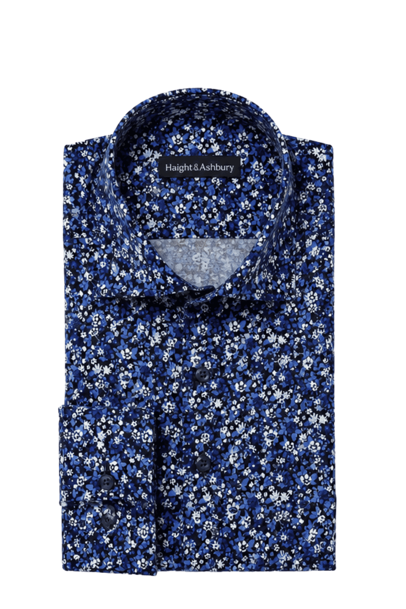 [48022-99] DT PRINTED DRESS SHIRT