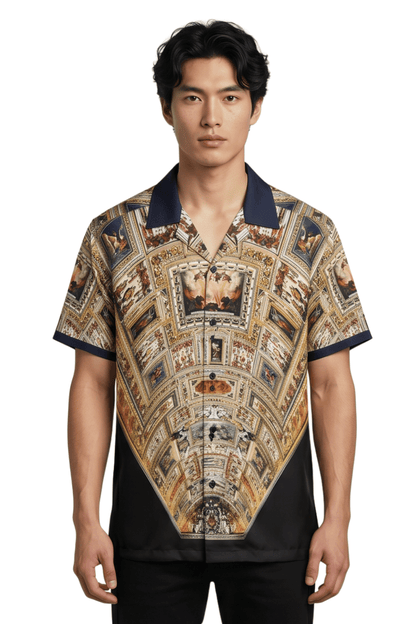 [48021-09] Resort Collar Short Sleeve Shirt