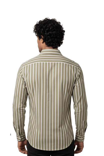 [48026-9] LS BENGAL STRIPE DRESS SHIRT