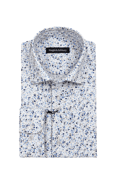 [48022-09] DT PRINTED DRESS SHIRT