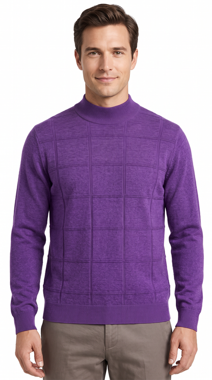 [32097-00-128] CASHMERE BLEND LS MOCKNECK