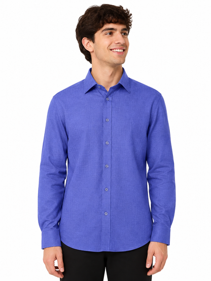 [48017-05] LS MICRO CRIMP SHIRT