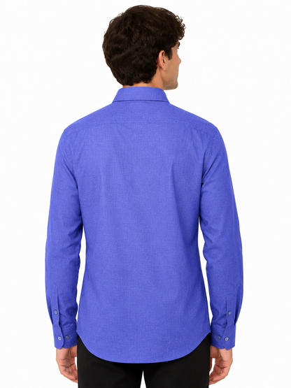 [48017-05] LS MICRO CRIMP SHIRT