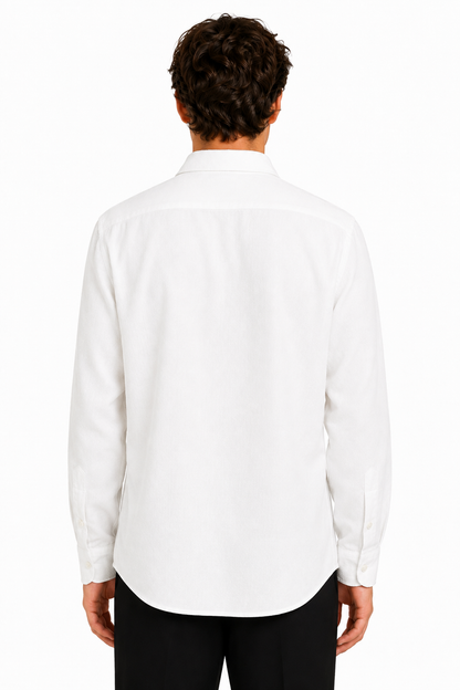 [48017-02] LS MICRO CRIMP SHIRT