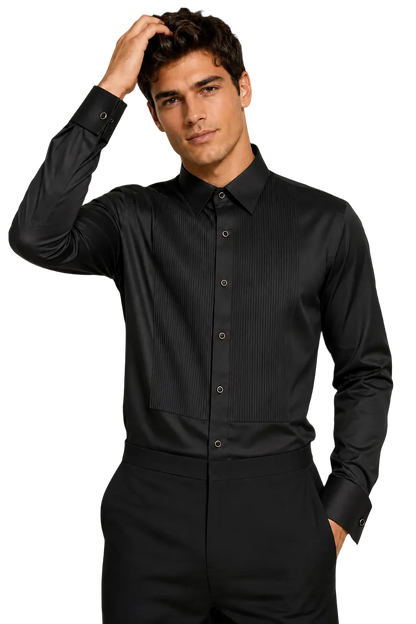 [40153-SIYAH] Z TUXEDO SHIRT
