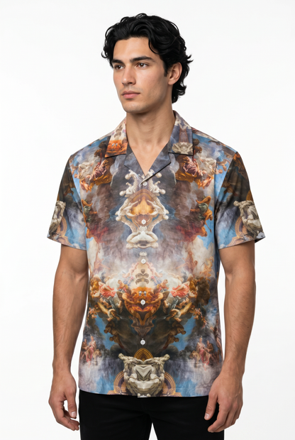 [48021-39] Resort Collar Short Sleeve Shirt