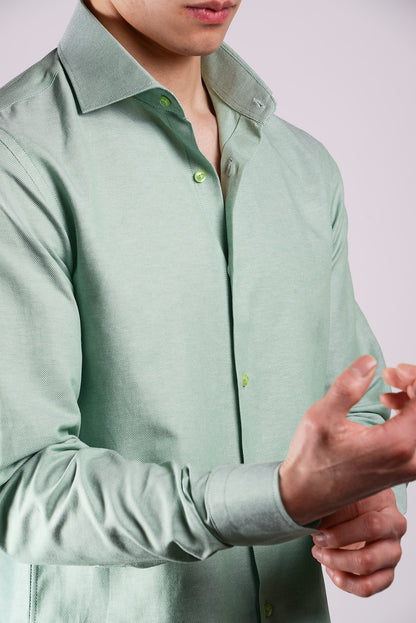 Euro Birdseye Dobby Ls Shirt