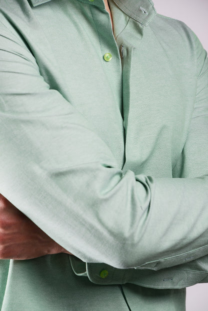 Euro Birdseye Dobby Ls Shirt