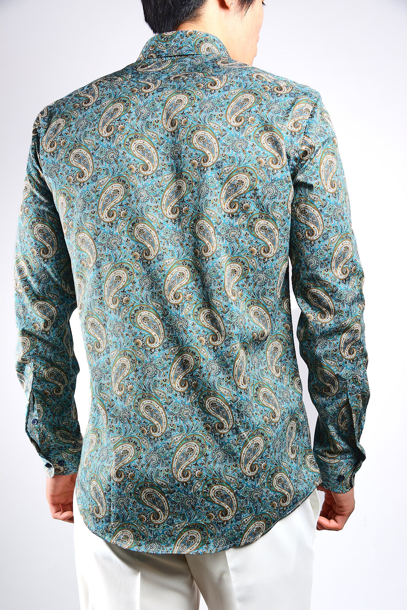 [48011-34] DT PRINTED DRESS SHIRT
