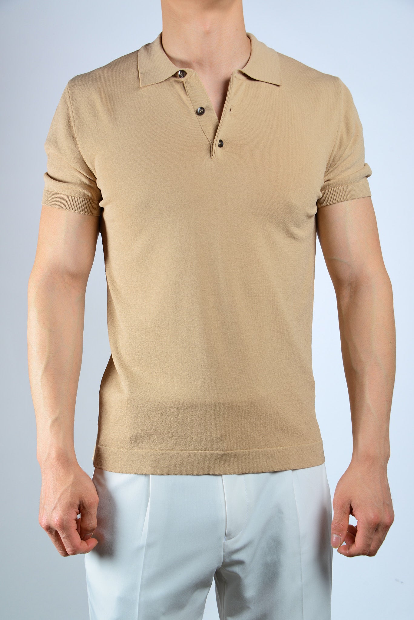 S/S Textured Modern Polo