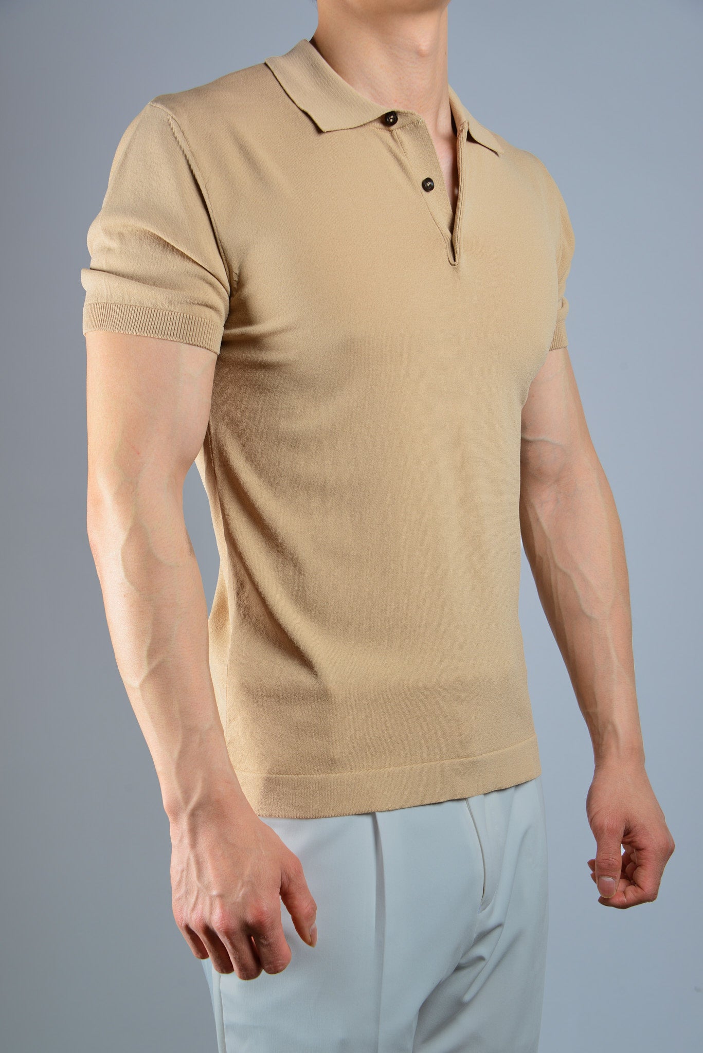 S/S Textured Modern Polo