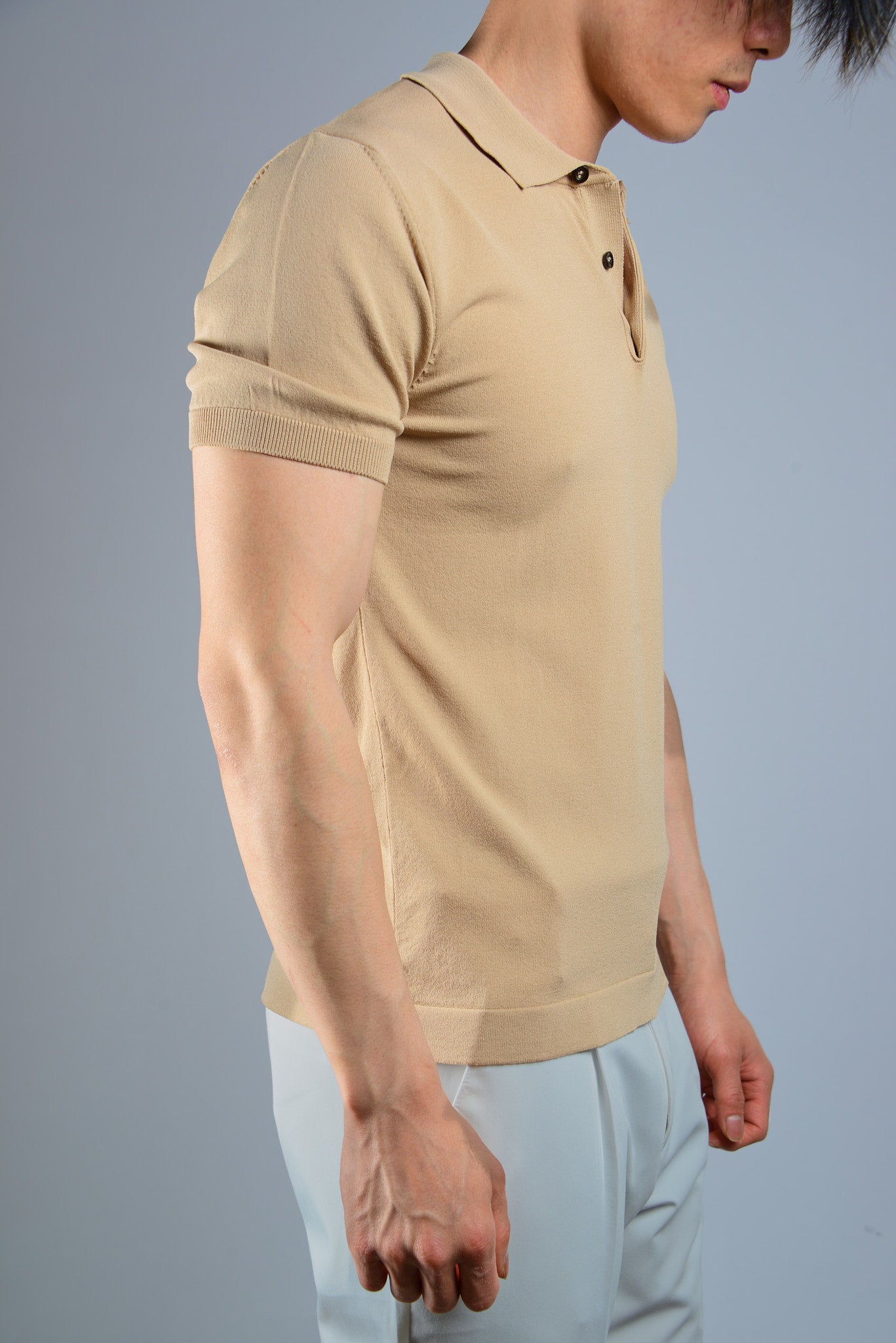 S/S Textured Modern Polo