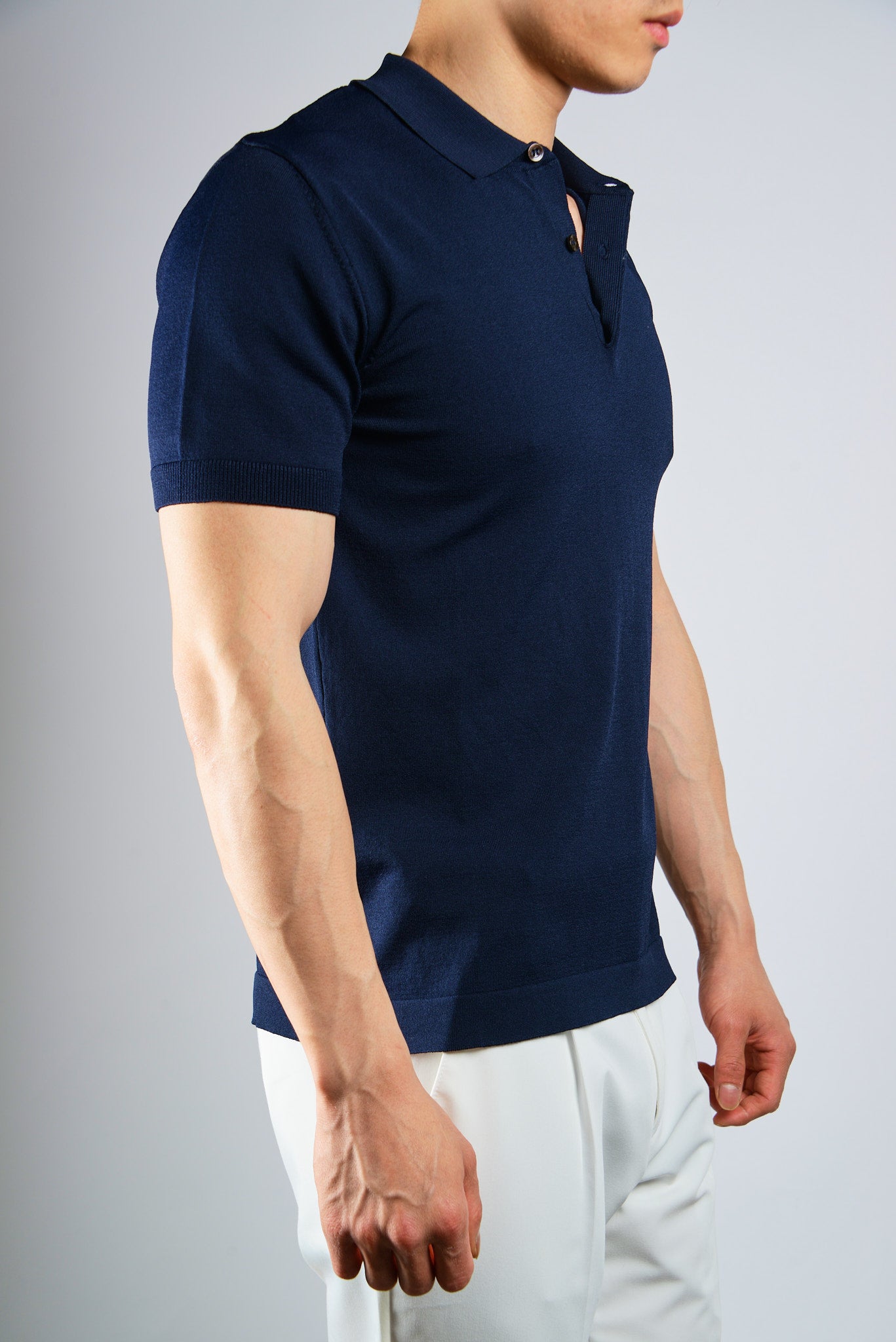 S/S Textured Modern Polo