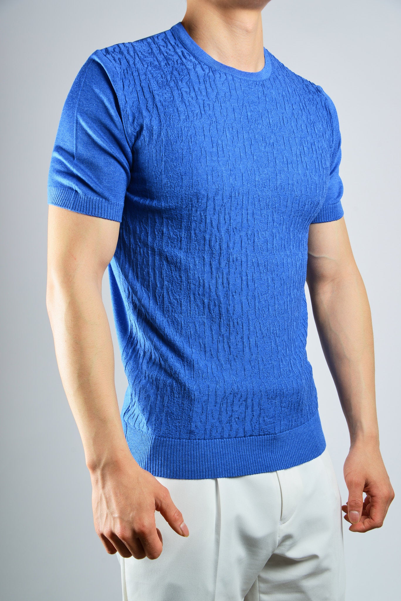 S/S Textured Crew Shirt