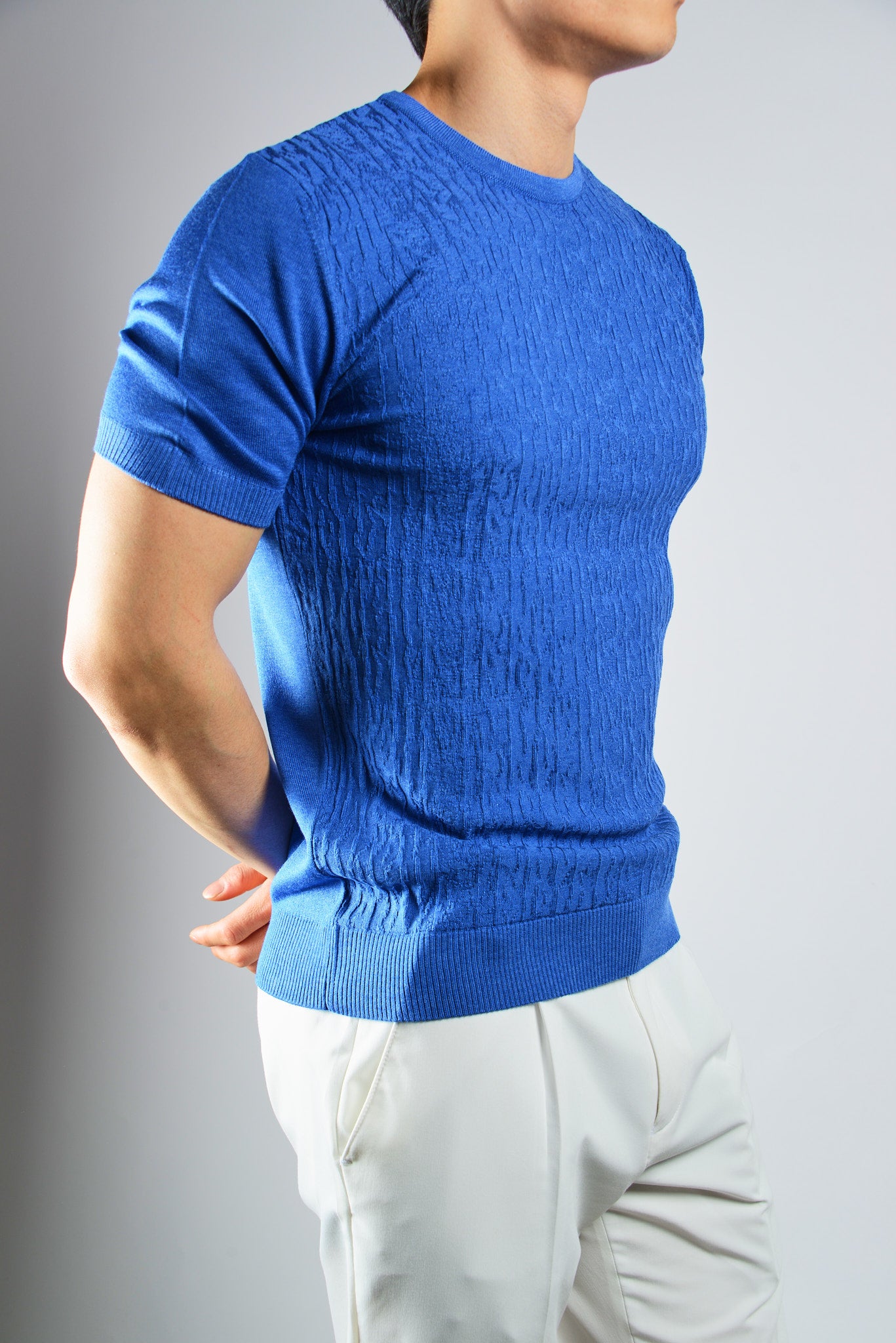 S/S Textured Crew Shirt