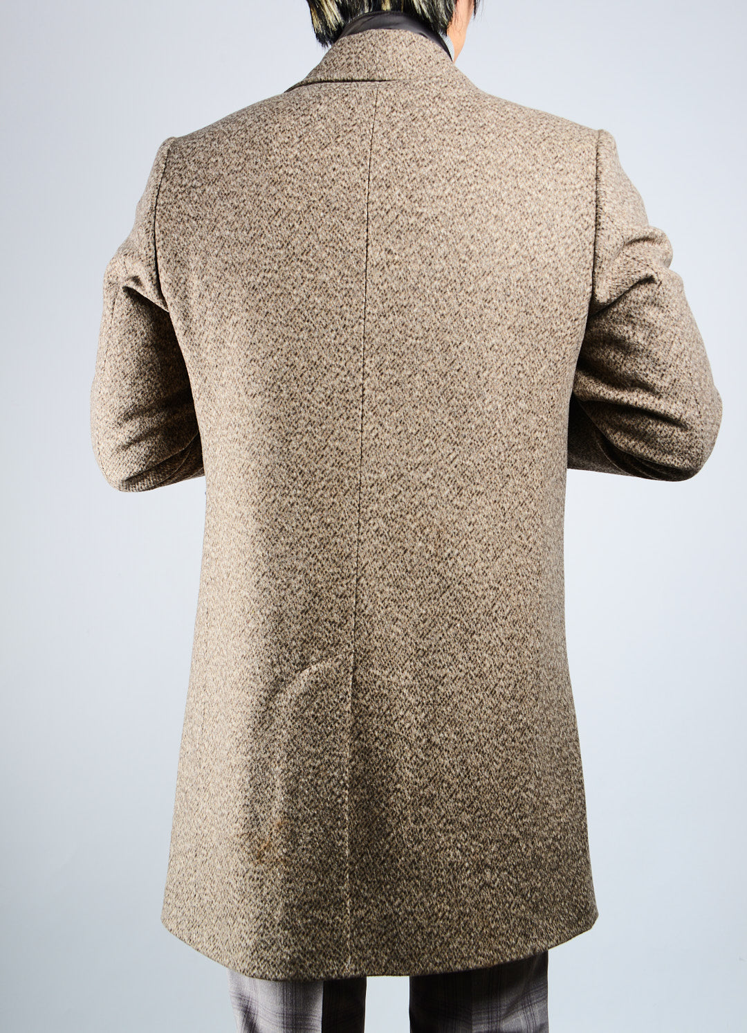 Preston Horizontal Stripe Tweed Coat