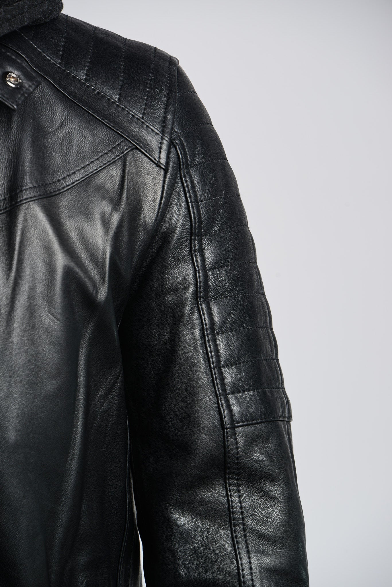 Holloway Moto Leather Jacket w/Hoody