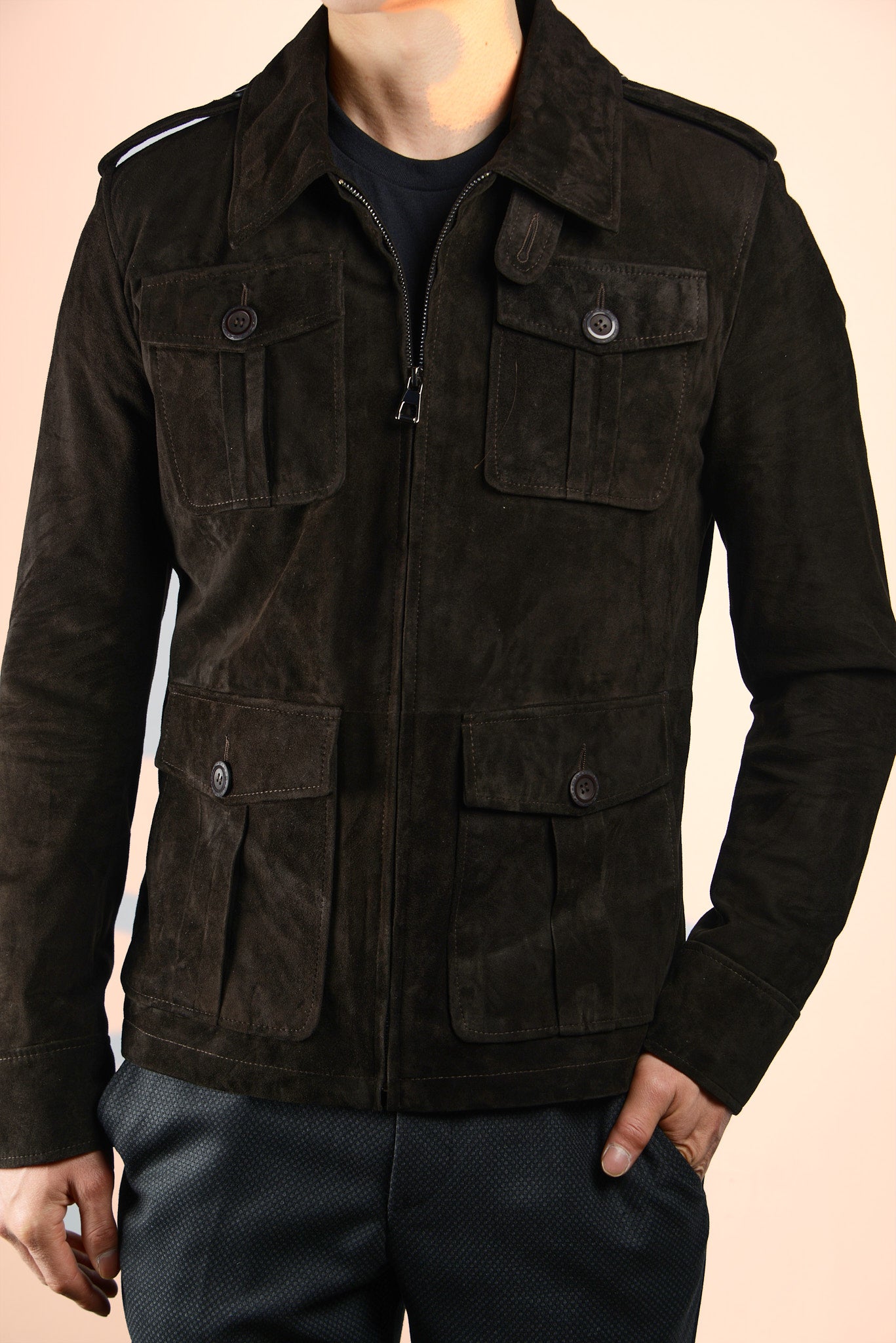 Holloway Patch Pocket Suede Jacket