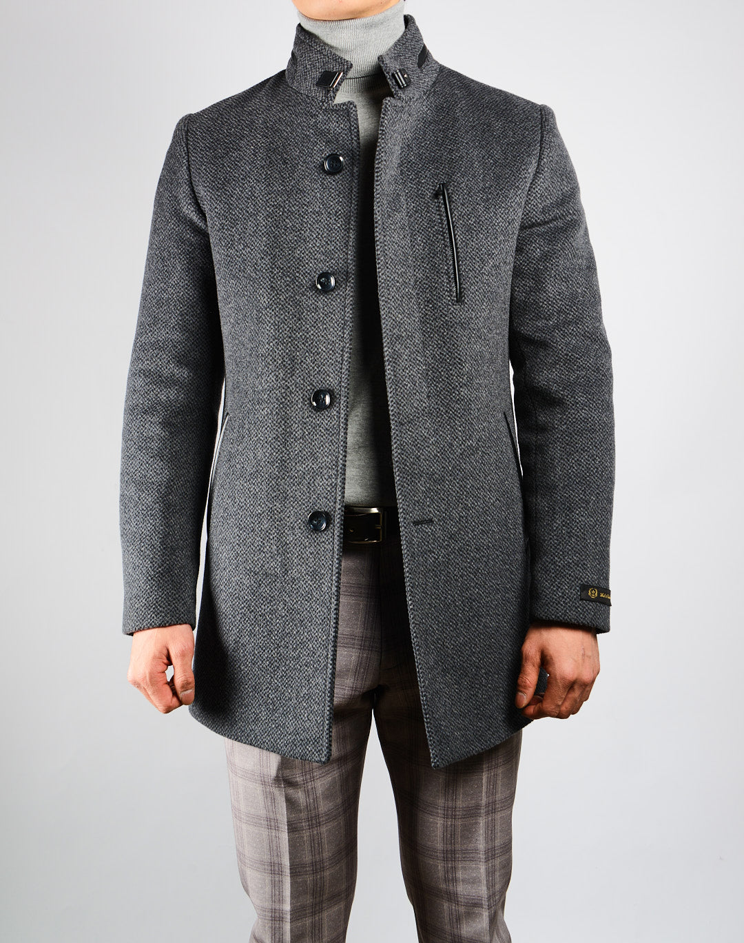Preston Tweed Cadet Collar Coat
