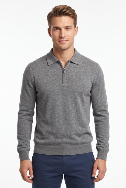 [32091-40-912] CASHMERE BLEND LS POLO