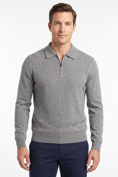 [32093-40-912] CASHMERE BLEND LS POLO