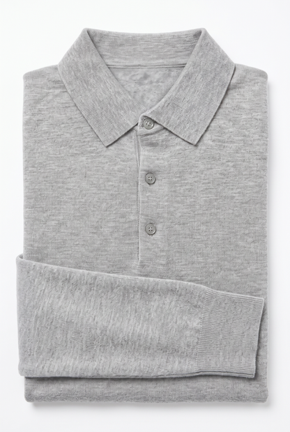 [32092-40-281] CASHMERE BLEND LS POLO
