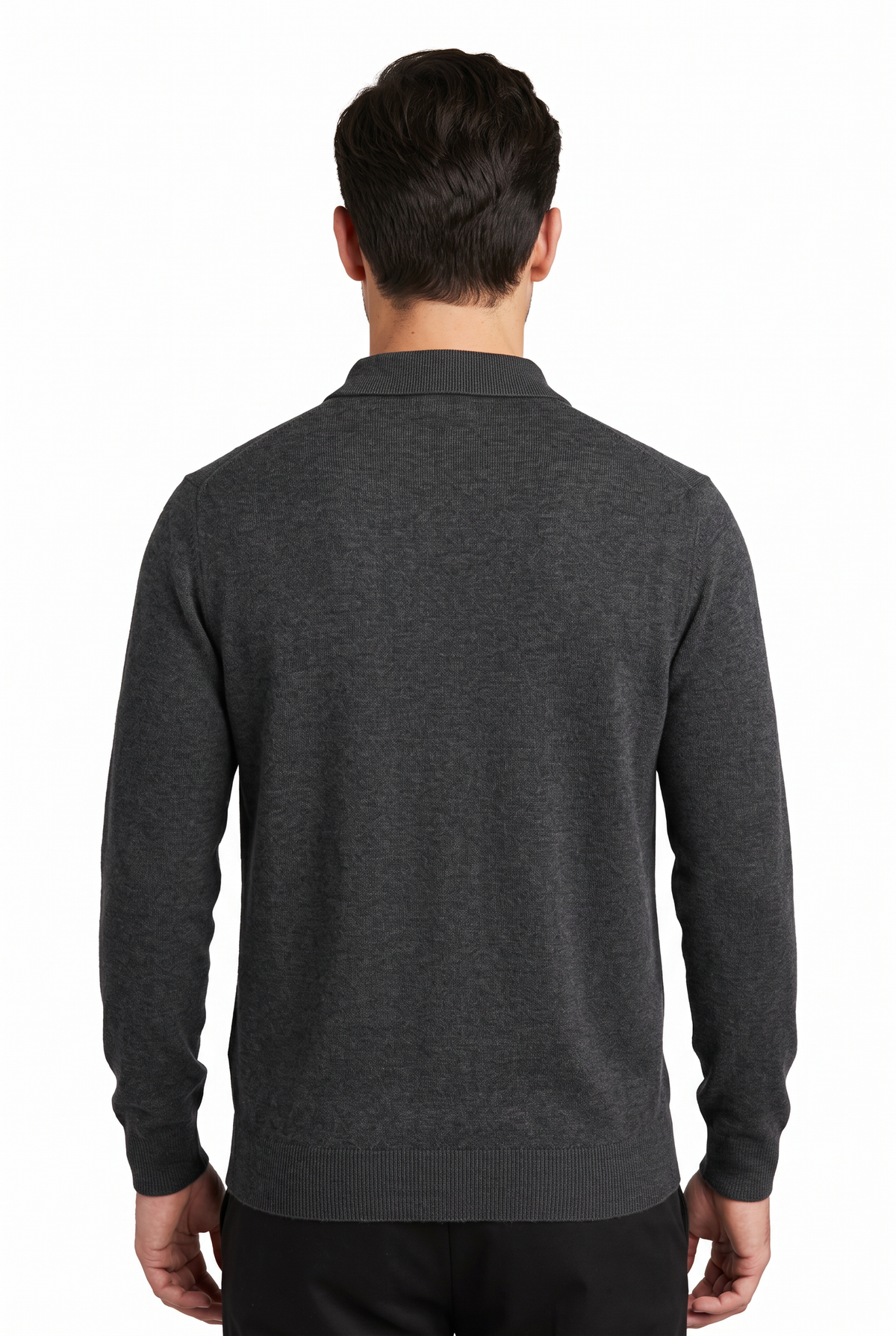 [32091-40-103] CASHMERE BLEND LS POLO