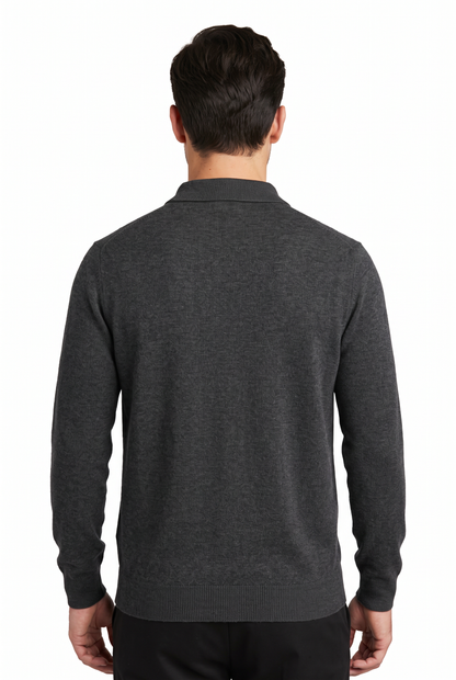 [32091-40-103] CASHMERE BLEND LS POLO
