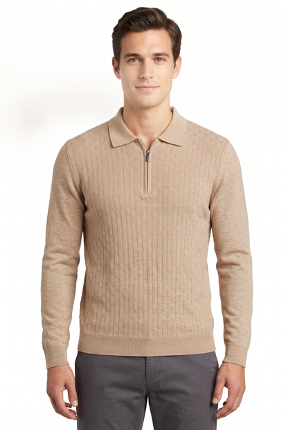 [32081-40-218] CASHMERE BLEND LS POLO