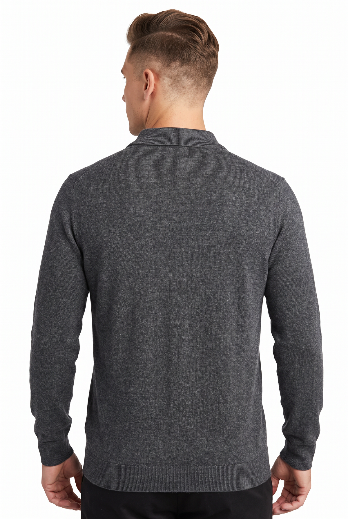 [32093-40-103] CASHMERE BLEND LS POLO