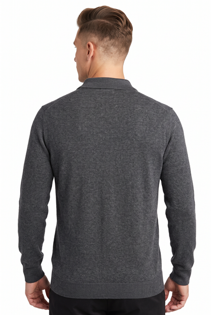 [32093-40-103] CASHMERE BLEND LS POLO