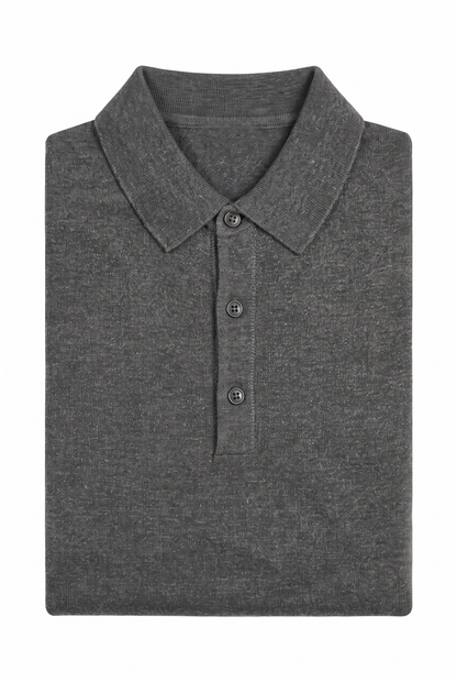 [32092-40-103] CASHMERE BLEND LS POLO