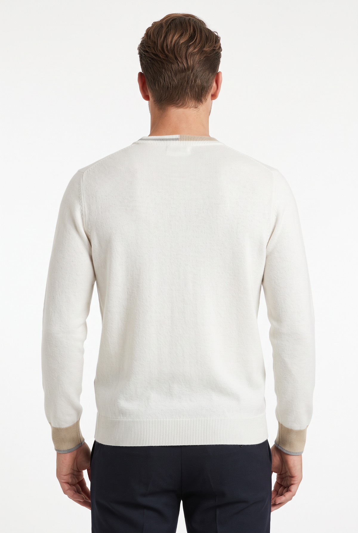 [39813-30-108] WOOL BLEND LS CREWNECK