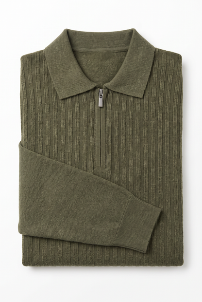 [32081-40-182] CASHMERE BLEND LS POLO