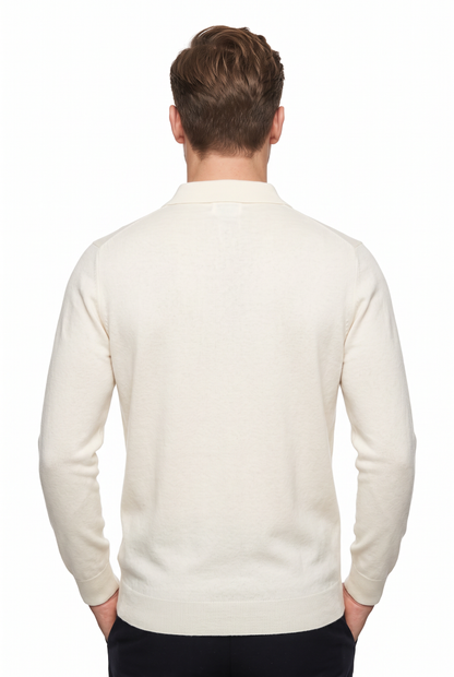 [32091-40-108] CASHMERE BLEND LS POLO
