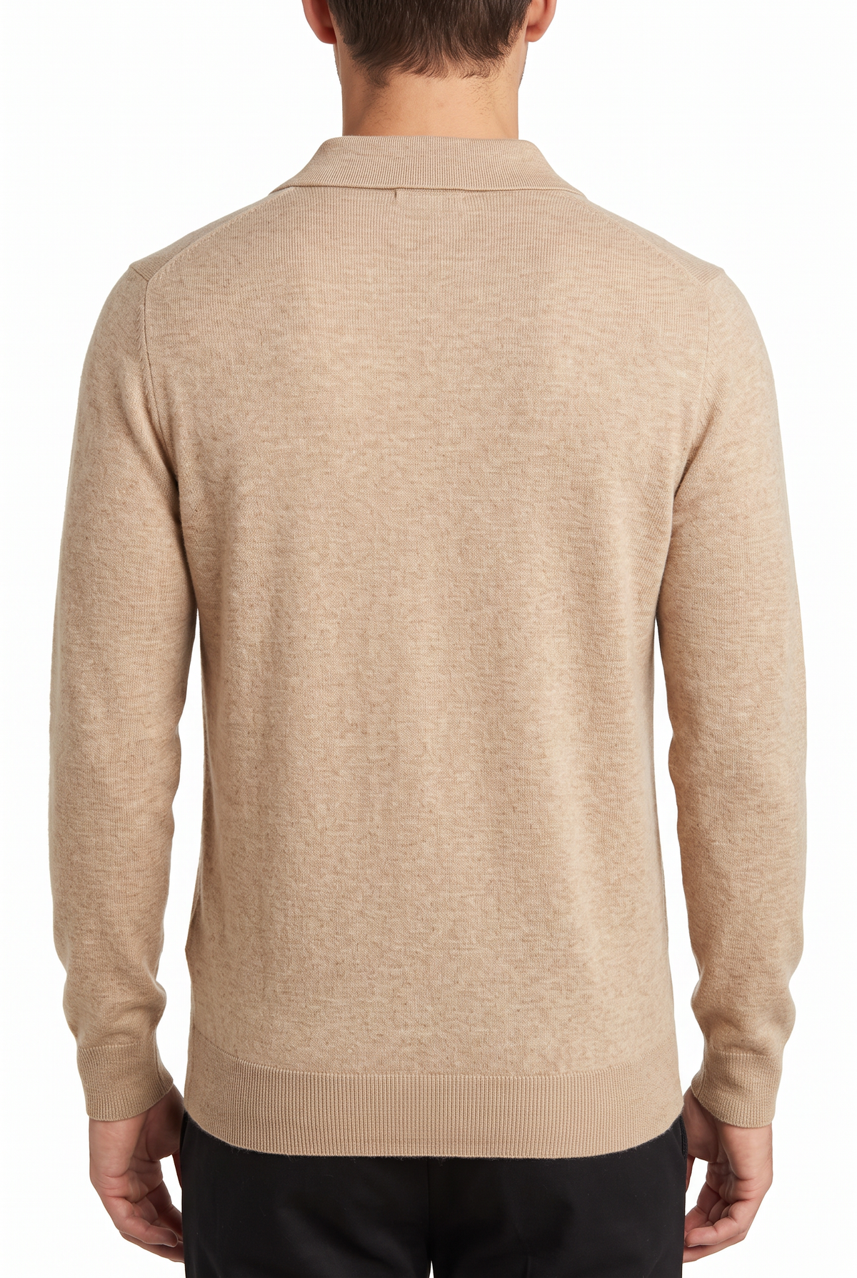 [32090-40-218] CASHMERE BLEND LS JOHNNY COLLAR