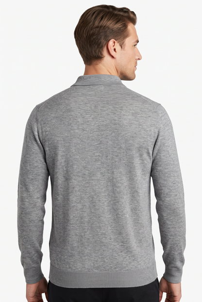[32092-40-281] CASHMERE BLEND LS POLO
