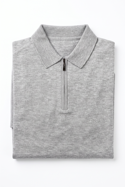 [32091-40-281] CASHMERE BLEND LS POLO