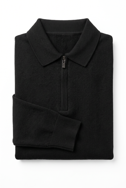 [32091-40-101] CASHMERE BLEND LS POLO