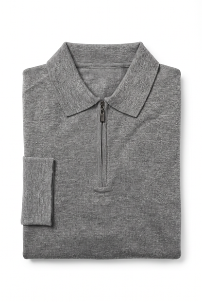 [32091-40-912] CASHMERE BLEND LS POLO